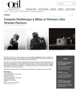 François Delebecque, L'Oeil de la Photographie, Nextam Partners